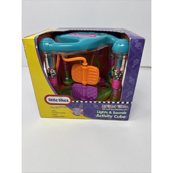 Little Tikes Other - LITTLE Littlest TIKES Lights & Sounds Activity Cube Vintage NEW mirror music